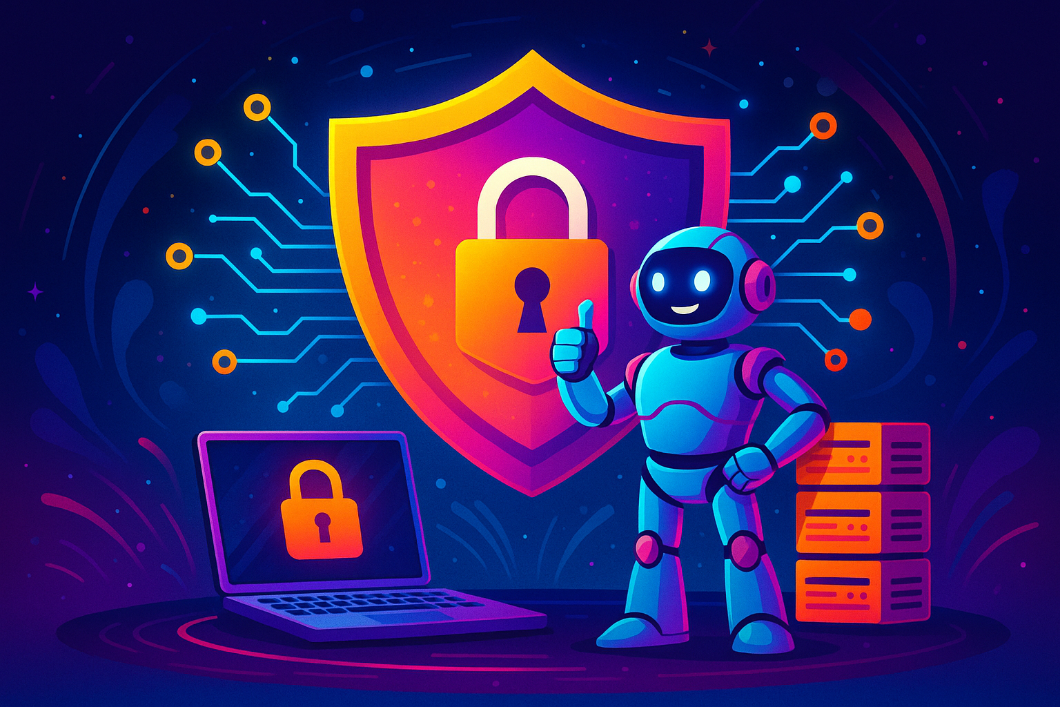 Small business team using secure IT systems to achieve cyber resilience with MSP support